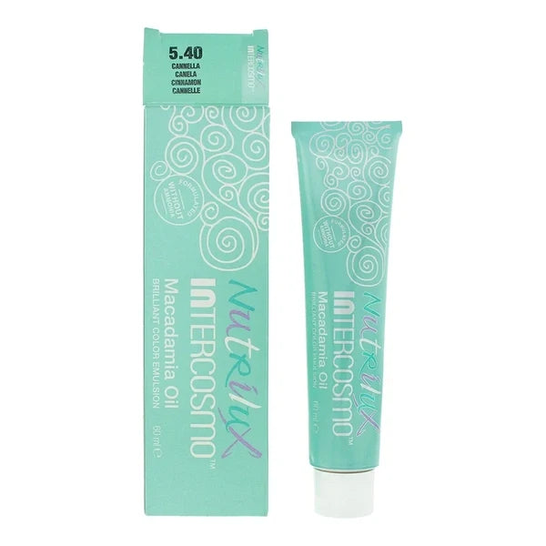 Intercosmo Nutrilux Macadamia Oil Hair Colour 60ml - 5.40 Cinnamon