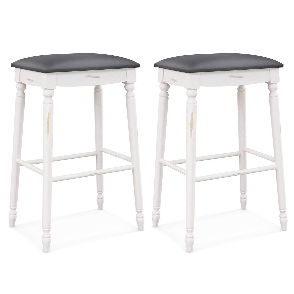 61/74 cm Upholstered Bar Stool Set of 2-61 cm
