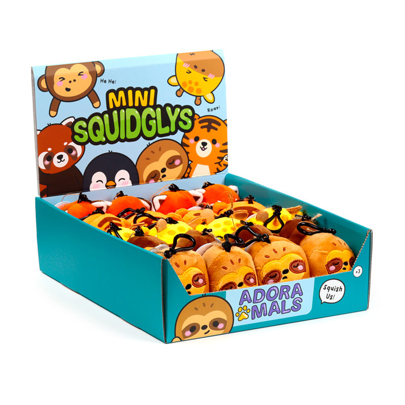 Squidglys Adoramals Zoo Plush Keyring