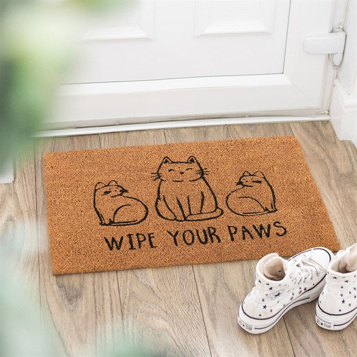 Natural Wipe Your Paws Cat Doormat