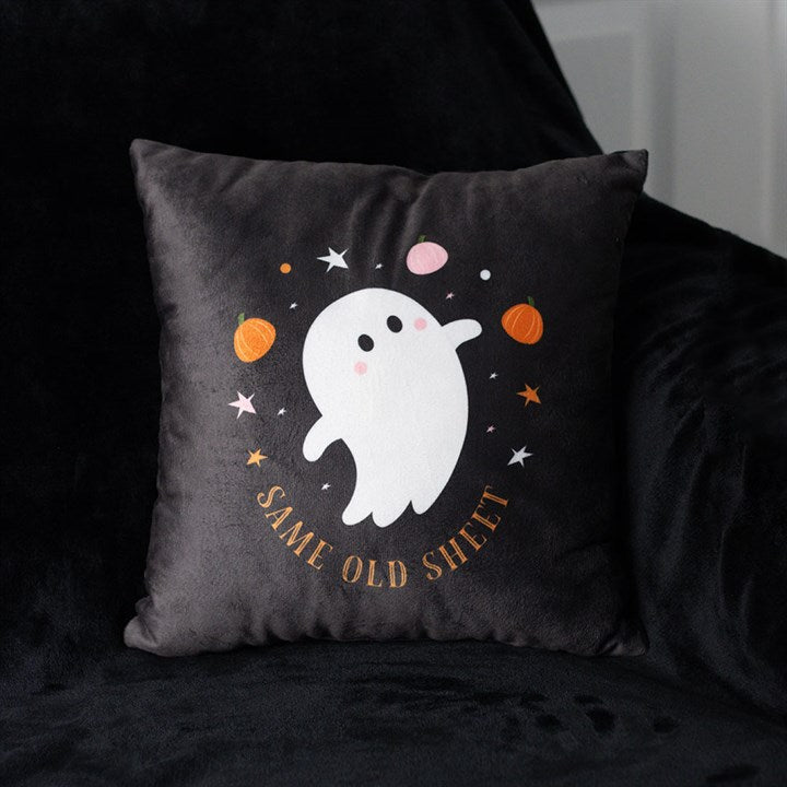 Square Same Old Sheet Ghost Cushion