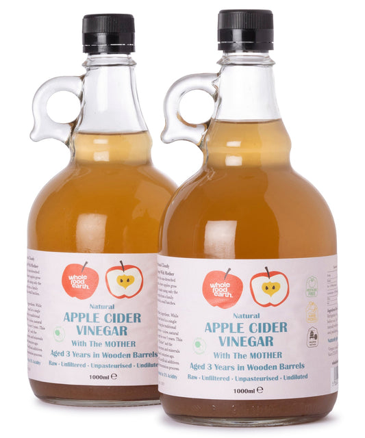Raw Apple Cider Vinegar With Mother | 2 x 1L | Unfiltered, Unpasteurised & GMO Free