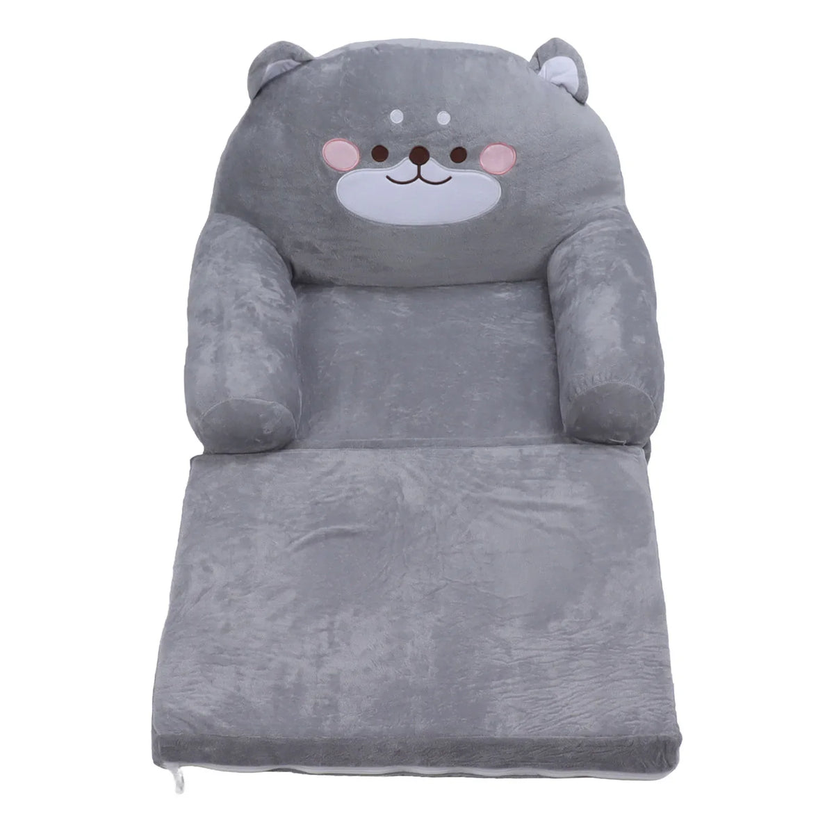 Kids Sofa Cartoon Dog Toddler Chair Soft Foldable Mini Couch Grey Kid Home Seat