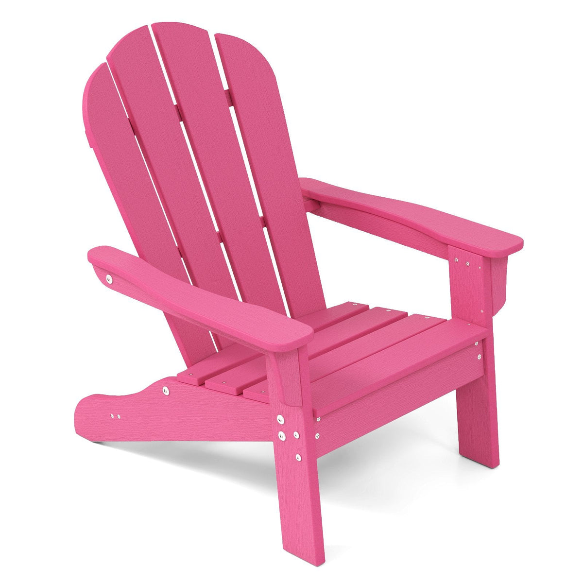 Kids Adirondack Chair All-Weather HDPE Toddler Lawn Chair-Brown