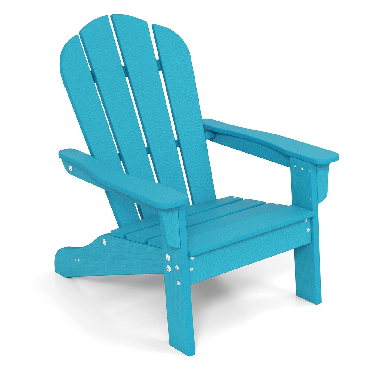 Kids Adirondack Chair All-Weather HDPE Toddler Lawn Chair-Brown