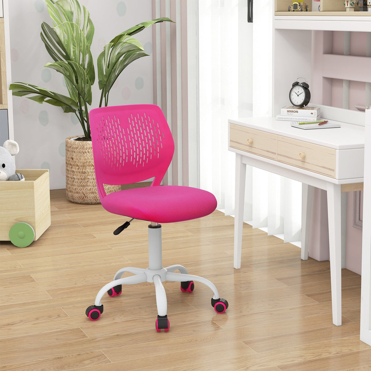 Ergonomic Children Study Chair with Adjustable Height-Blue