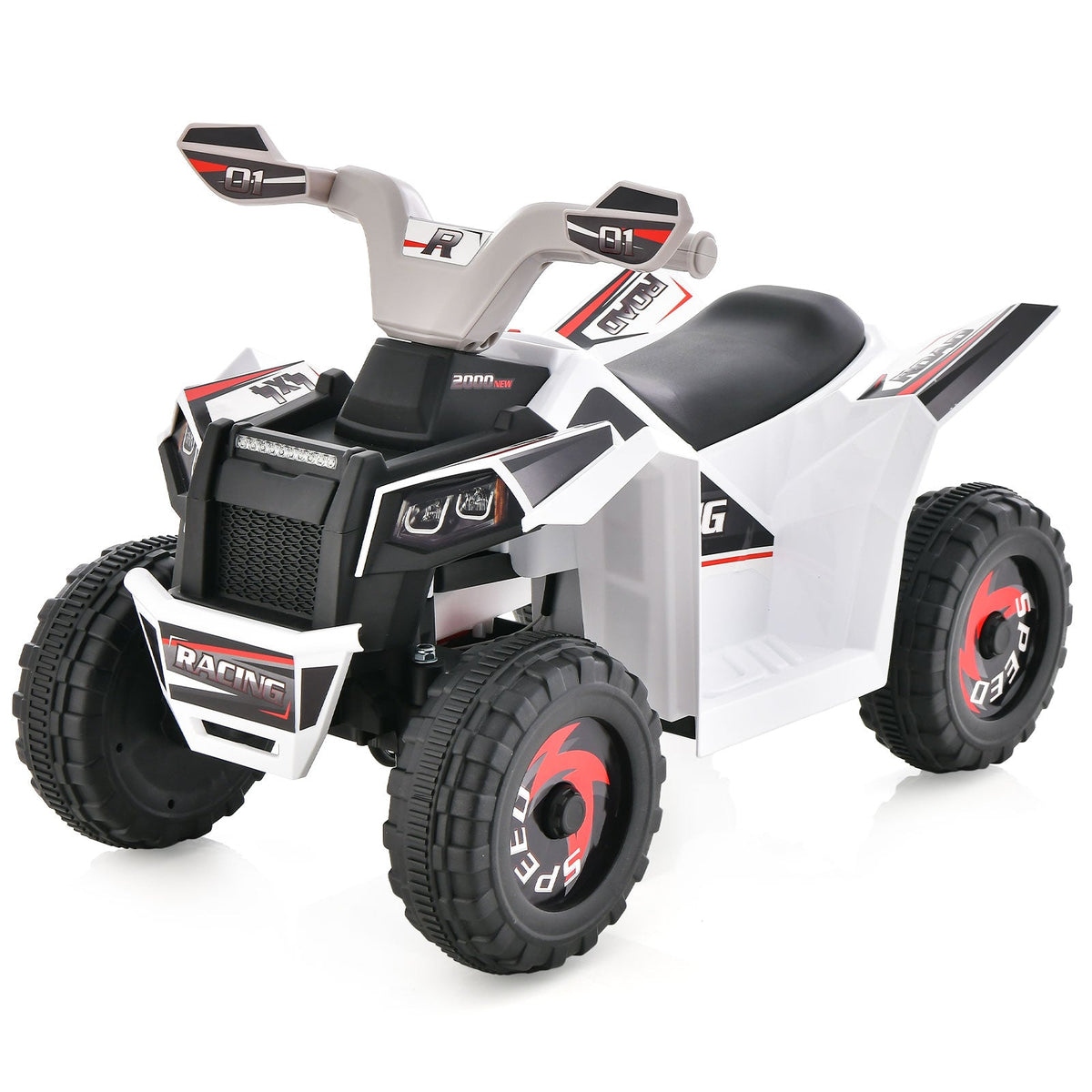 Kids Ride on ATV with Direction Control Large Seat-Blue