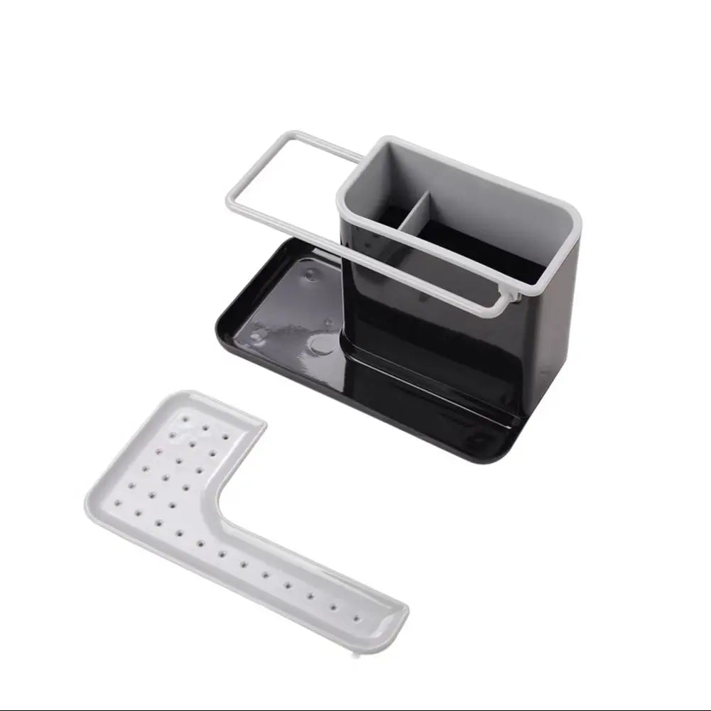 Kitchen Sponge Cloth Holder Sink Caddy Organiser – Washing Up Storage Rack