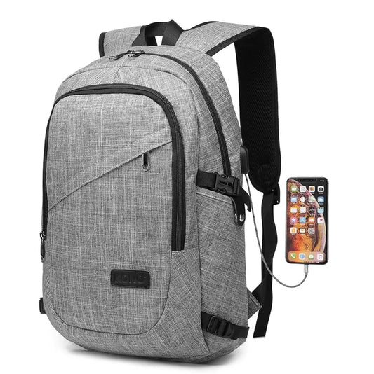 Kono Anti-Theft Laptop Backpack 15.6" | USB Charging Rucksack