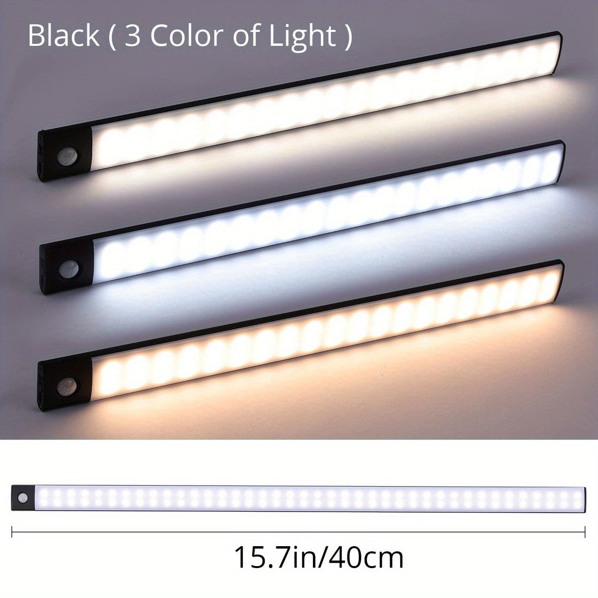 LED Motion Sensor Cabinet Light - USB Rechargeable, Wireless Strip for Cupboard & Kitchen