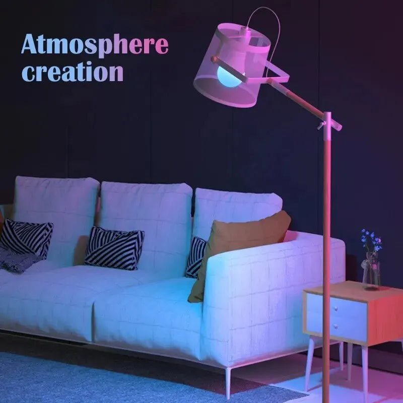 LED Smart Bulb - 16 Colours with Remote Control, Dimmable Multicolour Smart Light for Home Atmosphere & Mood Lighting
