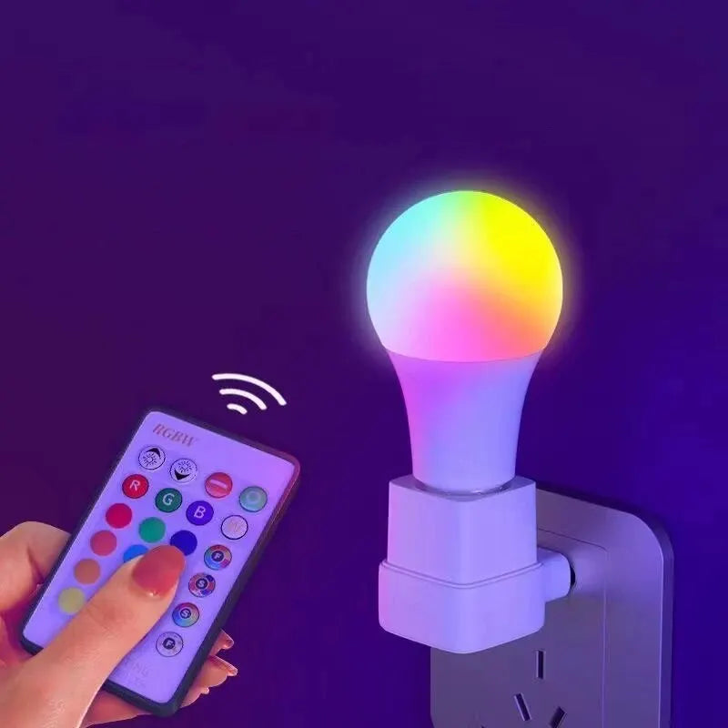 LED Smart Bulb - 16 Colours with Remote Control, Dimmable Multicolour Smart Light for Home Atmosphere & Mood Lighting
