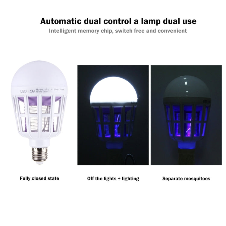 2-in-1 LED Bug Zapper Light Bulb E27 | Insect Killer & Energy-Saving Lamp 1200LM
