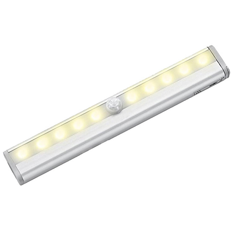 USB Rechargeable LED Motion Sensor Light - 10 LED Warm White Cabinet & Corridor Light
