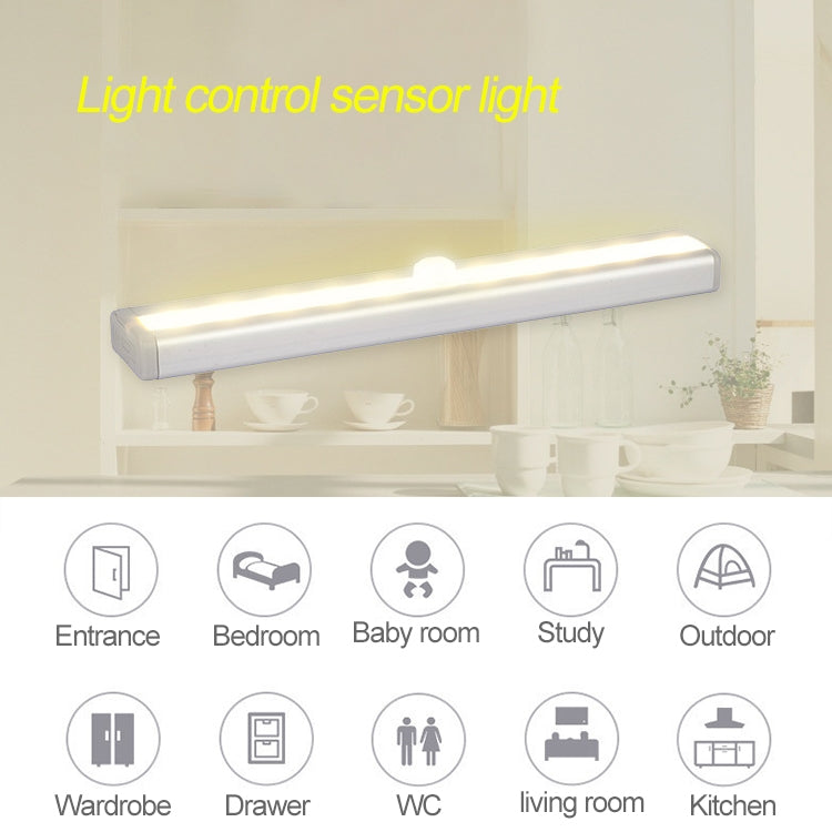 USB Rechargeable LED Motion Sensor Light - 10 LED Warm White Cabinet & Corridor Light