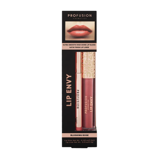 Dúo de brillo labial de alto brillo Lip Envy y delineador de labios satinado | Profusion Cosmetics
