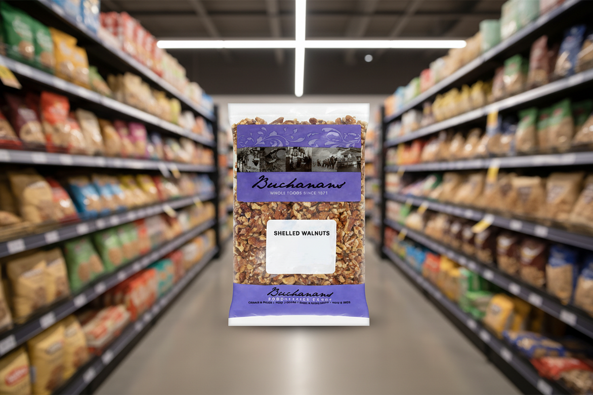 6 x Buchanans Shelled Walnuts 1Kg