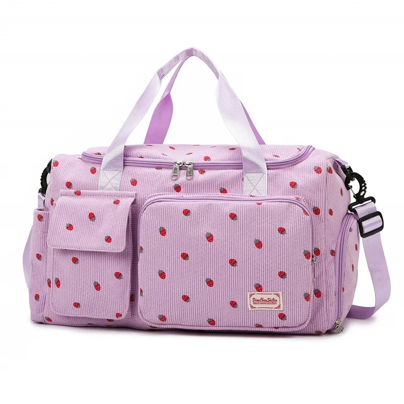 Large Capacity Travel Duffle Bag - Carry On Sports & Fitness Gym Bag for Women