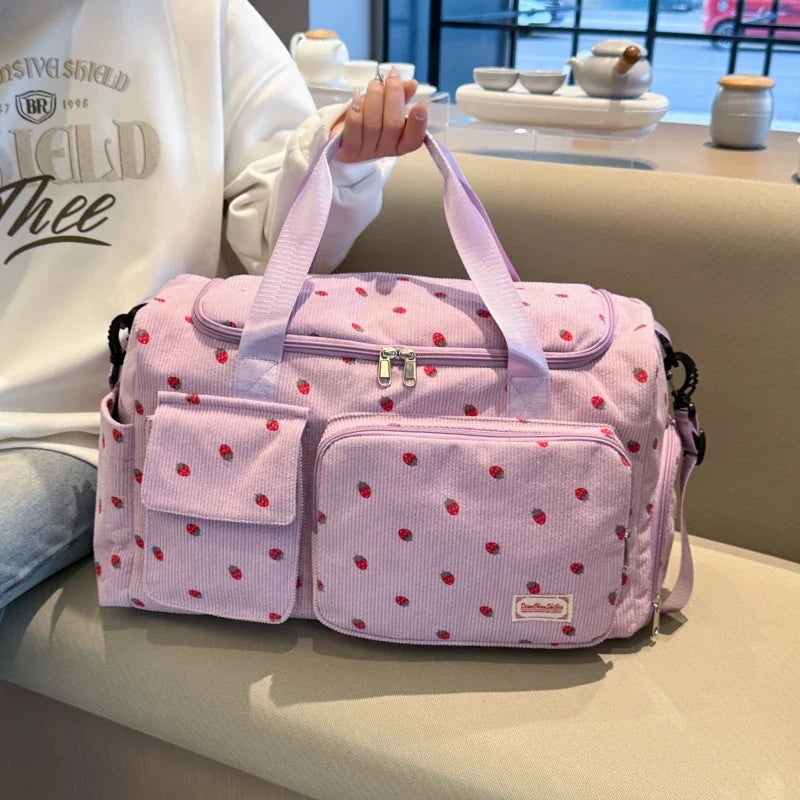 Large Capacity Travel Duffle Bag - Carry On Sports & Fitness Gym Bag for Women