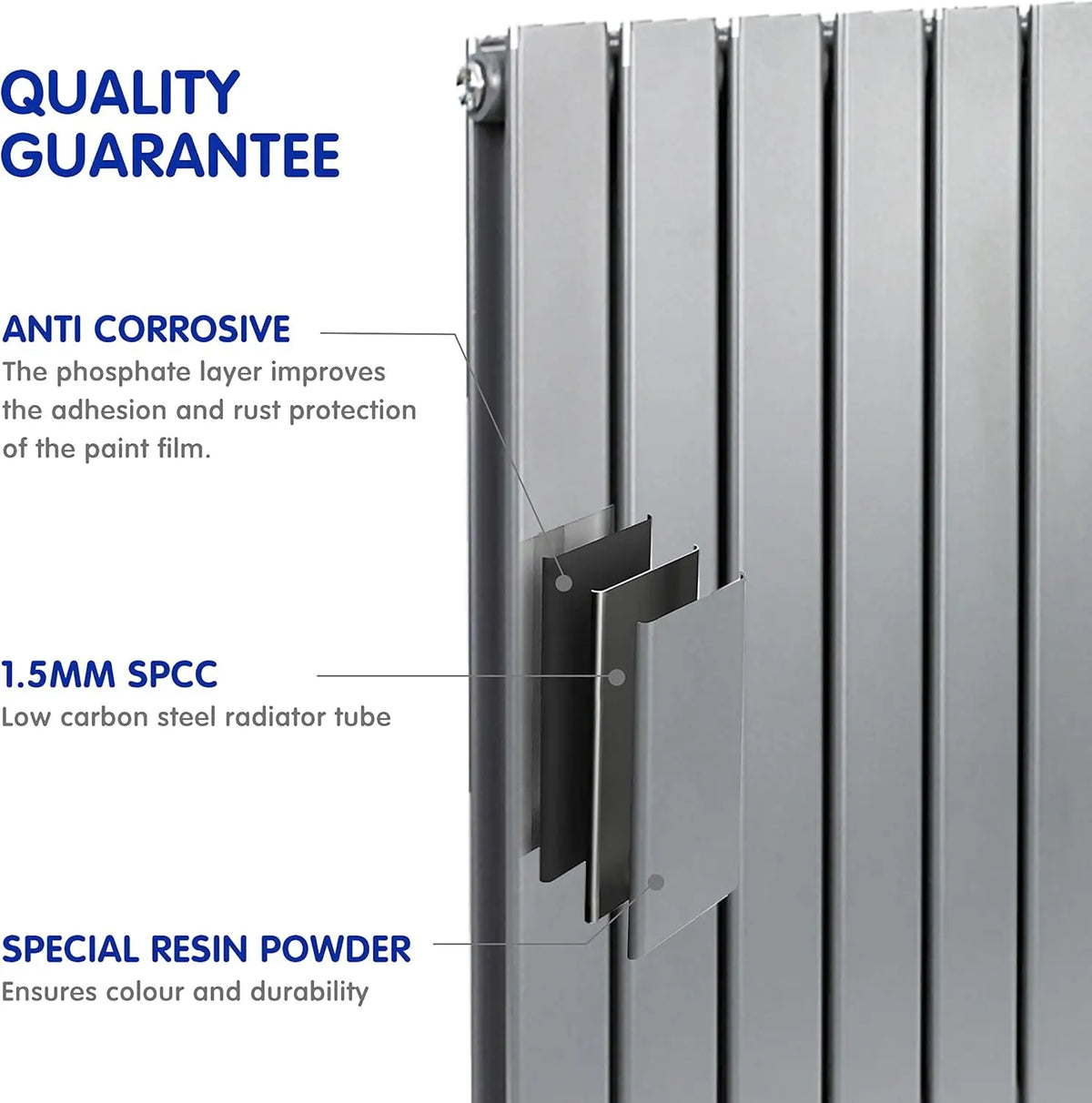 Designer Flat Panel Central Heating Radiator 1600 x 544mm Vertical/Horizontal