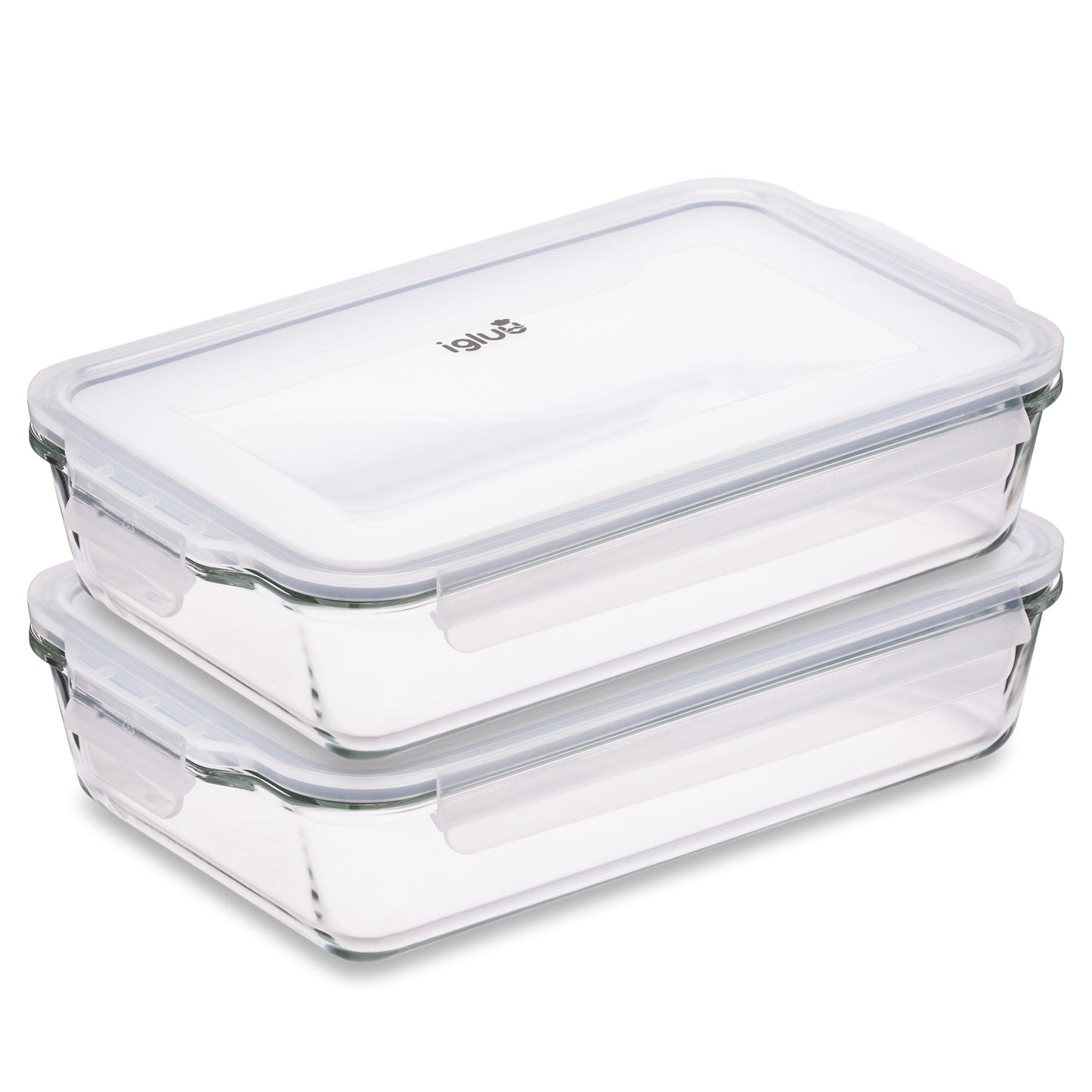 Borosilicate Glass Lasagne Dish with Airtight Lid | 2.2L | Oven, Freezer & Microwave Safe
