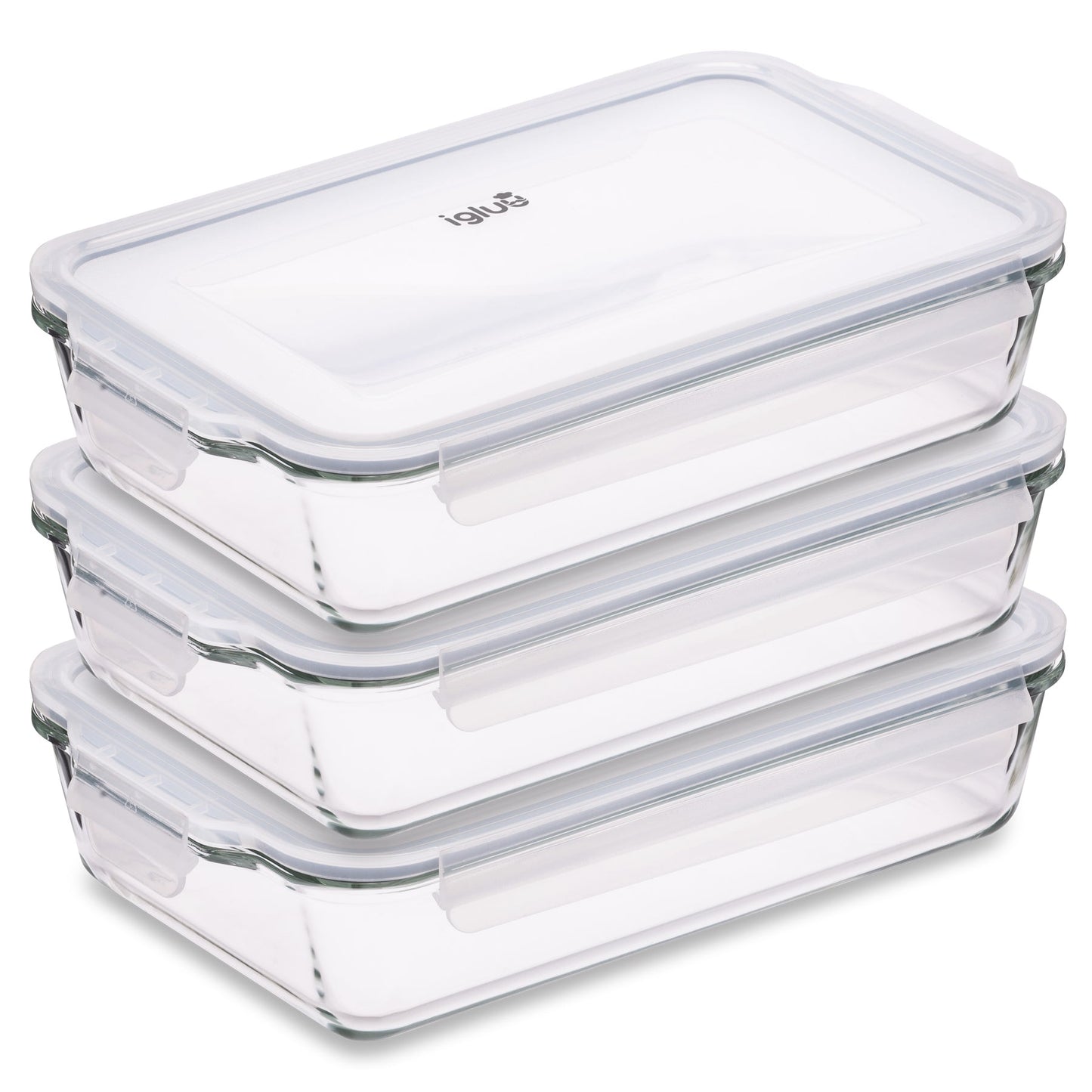 Borosilicate Glass Lasagne Dish with Airtight Lid | 2.2L | Oven, Freezer & Microwave Safe