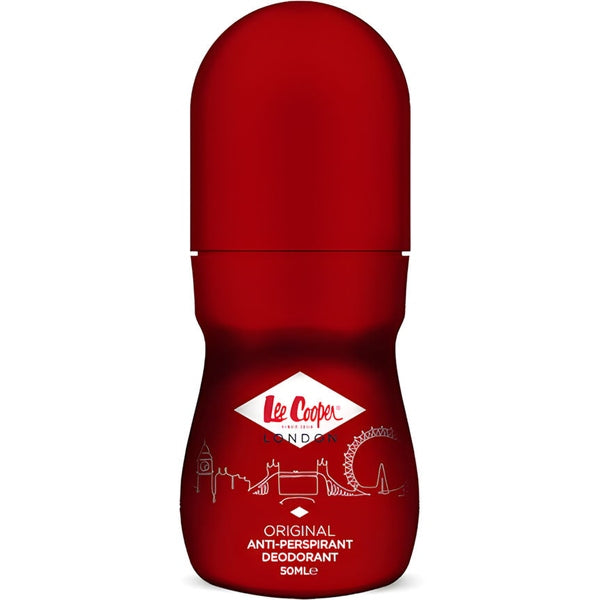 Lee Cooper Anti-Perspirant Deodorant Red Roll 50ml