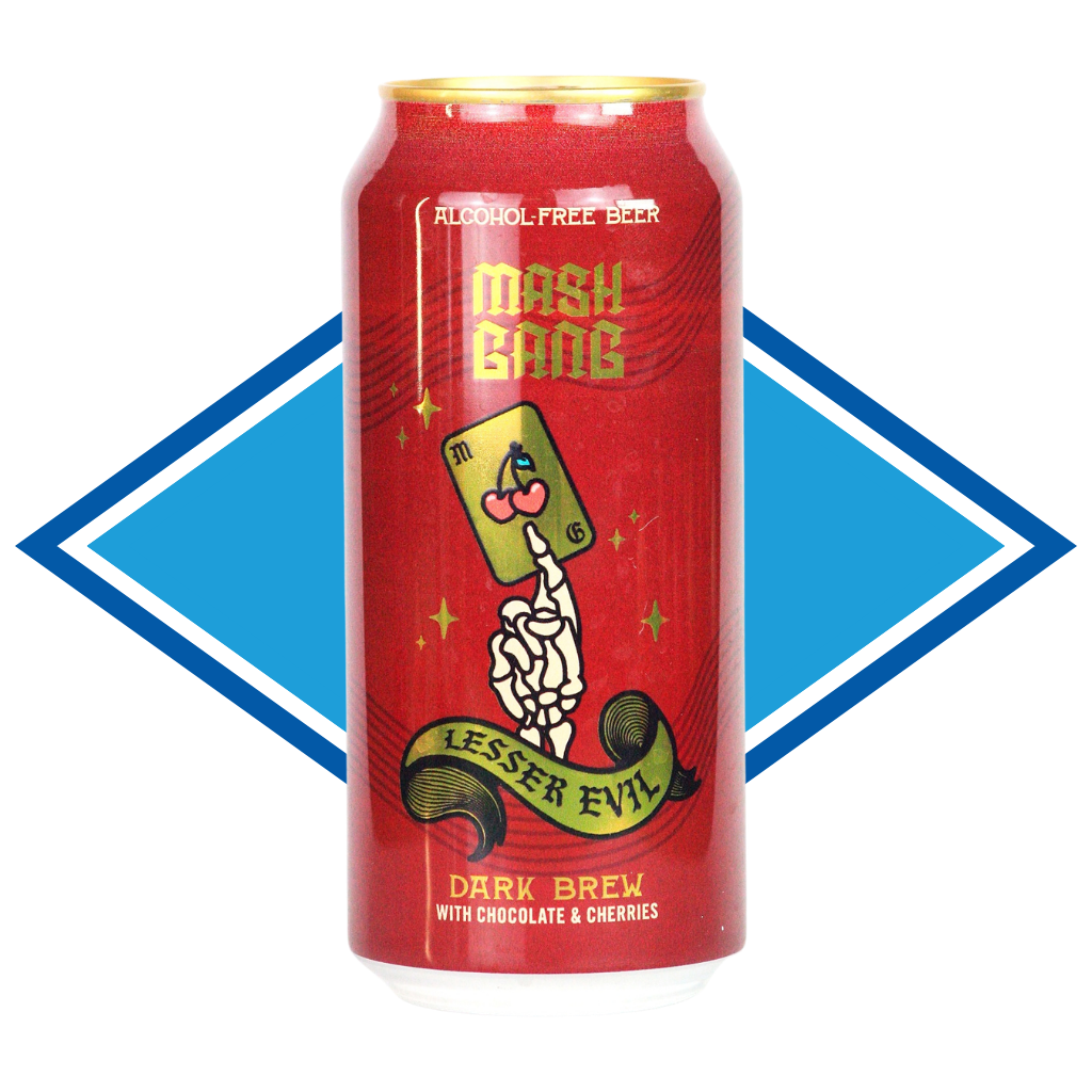 Mash Gang Lesser Evil – Chocolate & Cherry Non-Alcoholic Stout (0.5%)