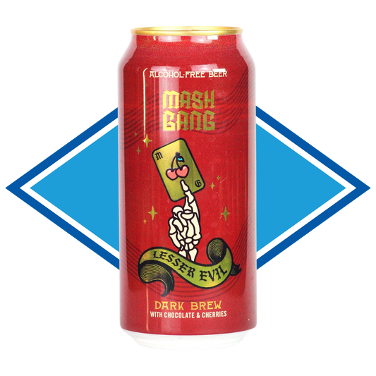 Mash Gang Lesser Evil – Chocolate & Cherry Non-Alcoholic Stout (0.5%)