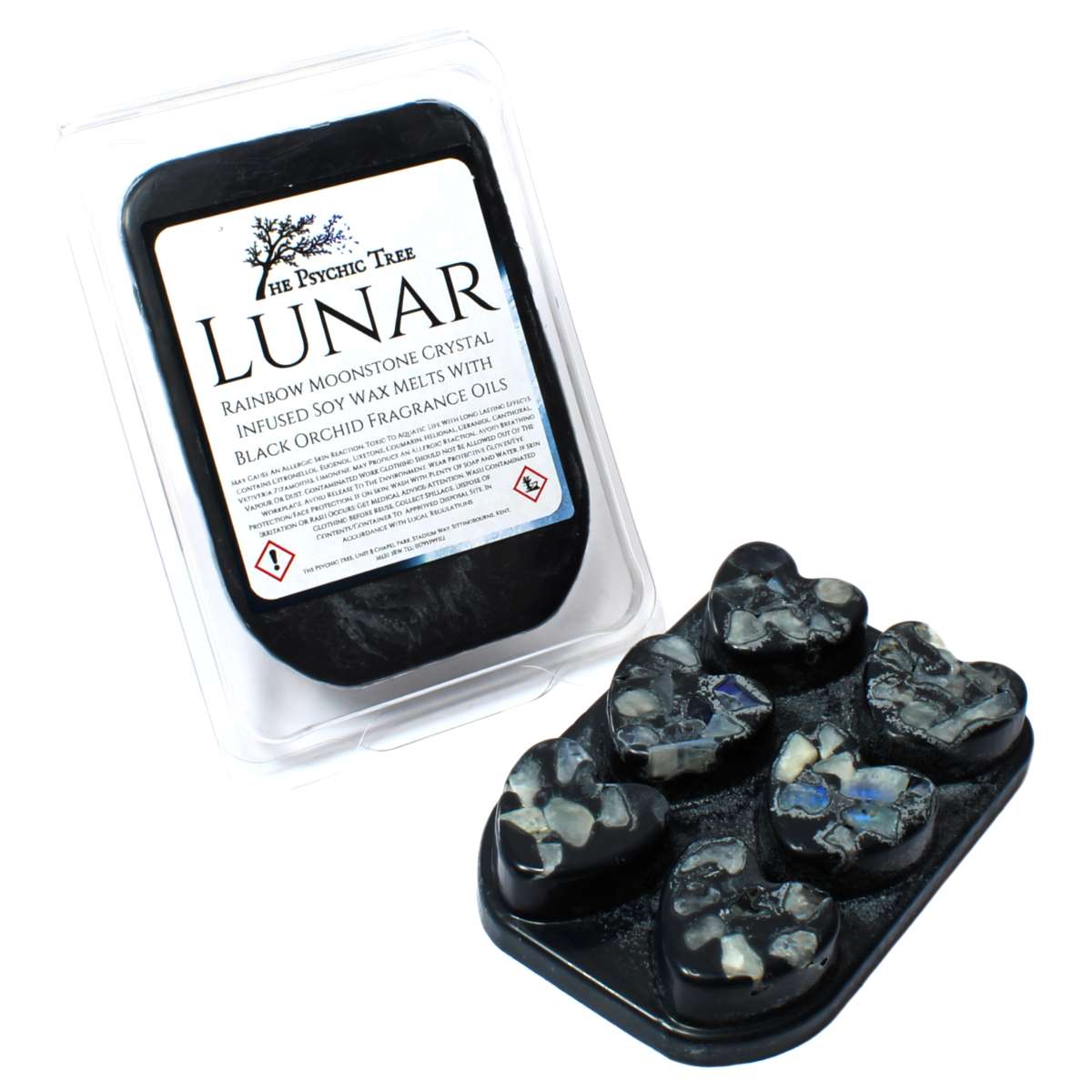 Lunar - Kristallinfundierte Duftwachstörtchen