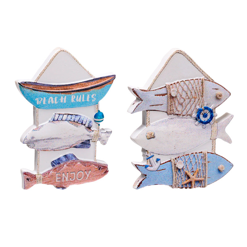 3D Printed Souvenir Seaside Magnet Nautical Fish Sign