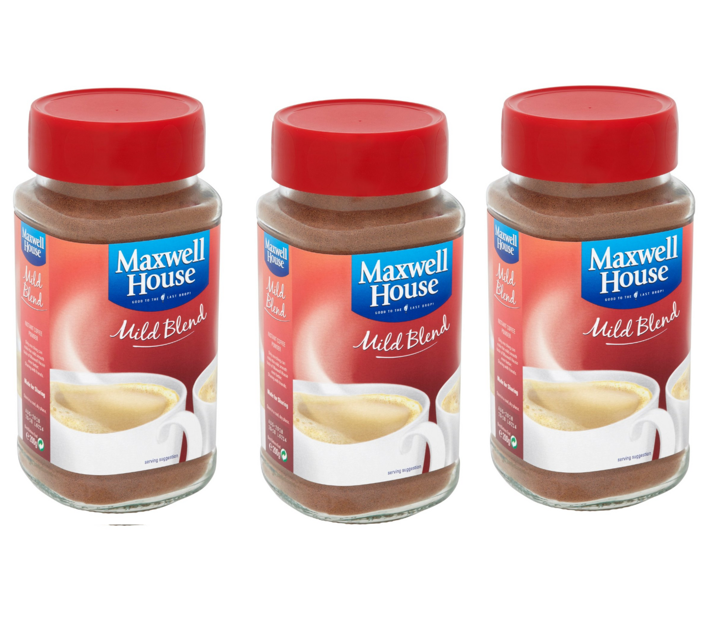 Maxwell House Mild Blend Instantkaffee 100g | 3er Pack