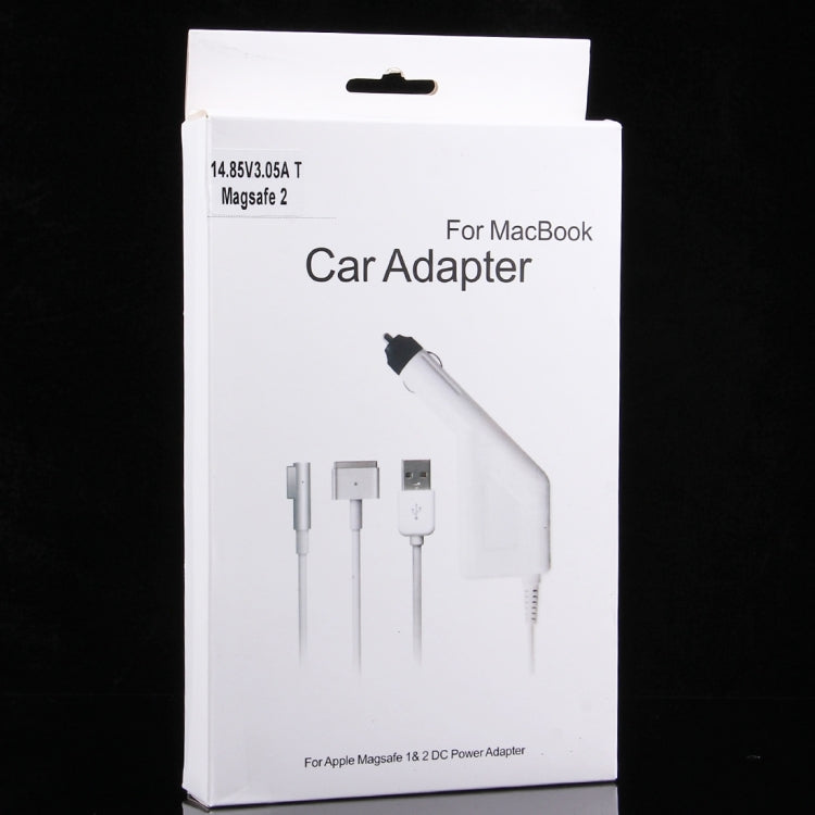 45W MagSafe 2 Car Charger for MacBook Air – 5 Pin T-Style with USB Port, 1.7m Cable