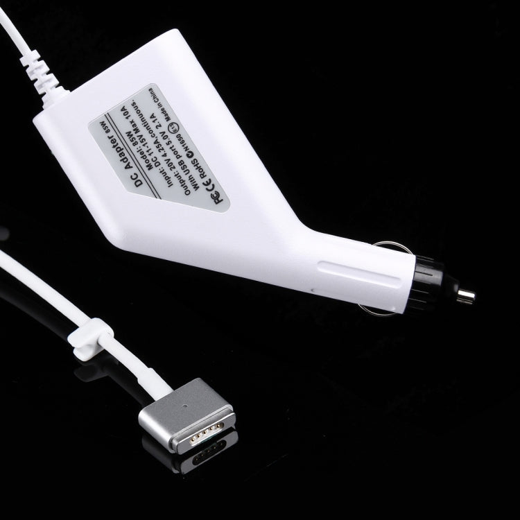 85W 20V 4.25A 5-Pin T-Style MagSafe 2 Kfz-Ladegerät mit 1 USB-Anschluss für Apple Macbook A1398 / A1424 / MC975 / MC976 / ME664 / ME665, Länge: 1,7 m, 85W 20V 4.25A