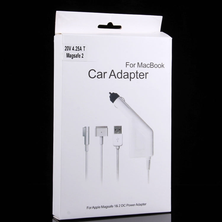 85W 20V 4.25A 5-Pin T-Style MagSafe 2 Kfz-Ladegerät mit 1 USB-Anschluss für Apple Macbook A1398 / A1424 / MC975 / MC976 / ME664 / ME665, Länge: 1,7 m, 85W 20V 4.25A