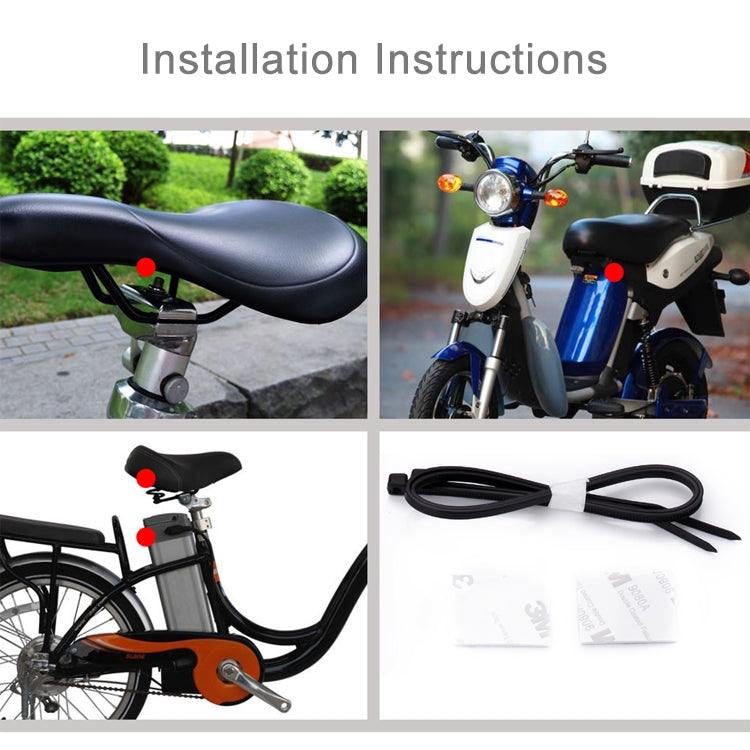 KS-SF22R IP55 Wasserdichter, kabelloser 113dB Vibrations-Diebstahlsensor-Alarm mit Fernbedienung für Fahrzeuge / Fahrräder / E-Bikes, KS-SF22R
