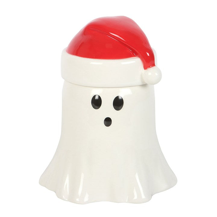 Ghost with Santa Hat Oil Burner and Wax Warmer