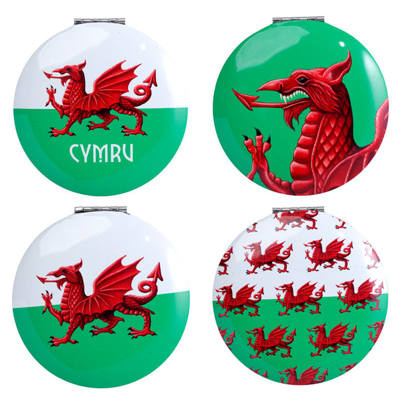 Welsh Dragon Wales (Cymru) Souvenir Compact Mirror