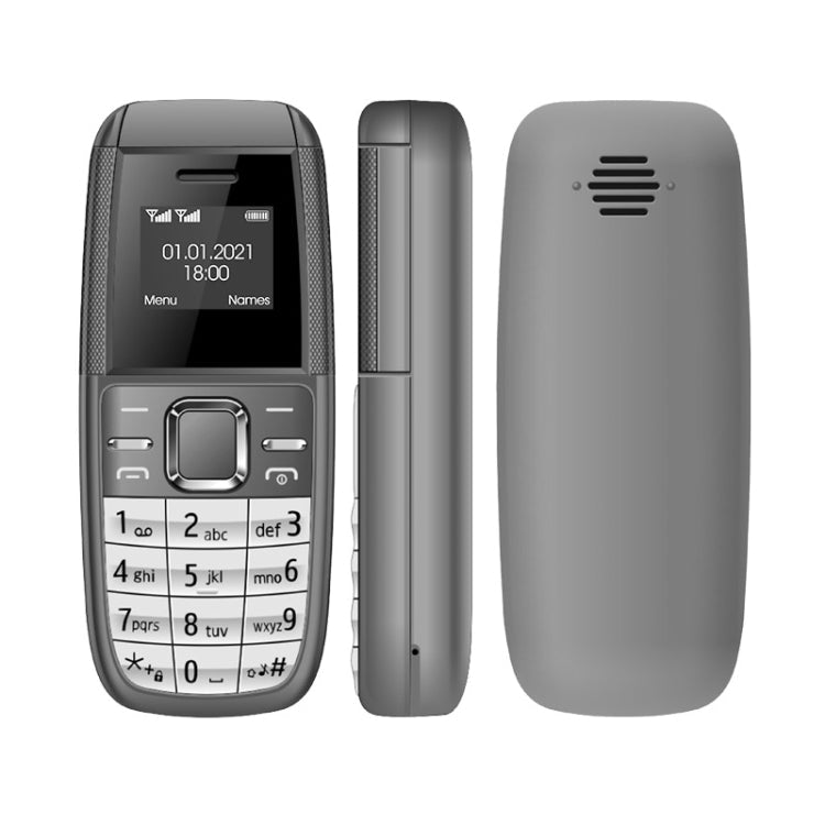 0,66 Zoll, MT6261D, 21 Tasten, Bluetooth, MP3-Musik, Dual-SIM, Netzwerk: 2G