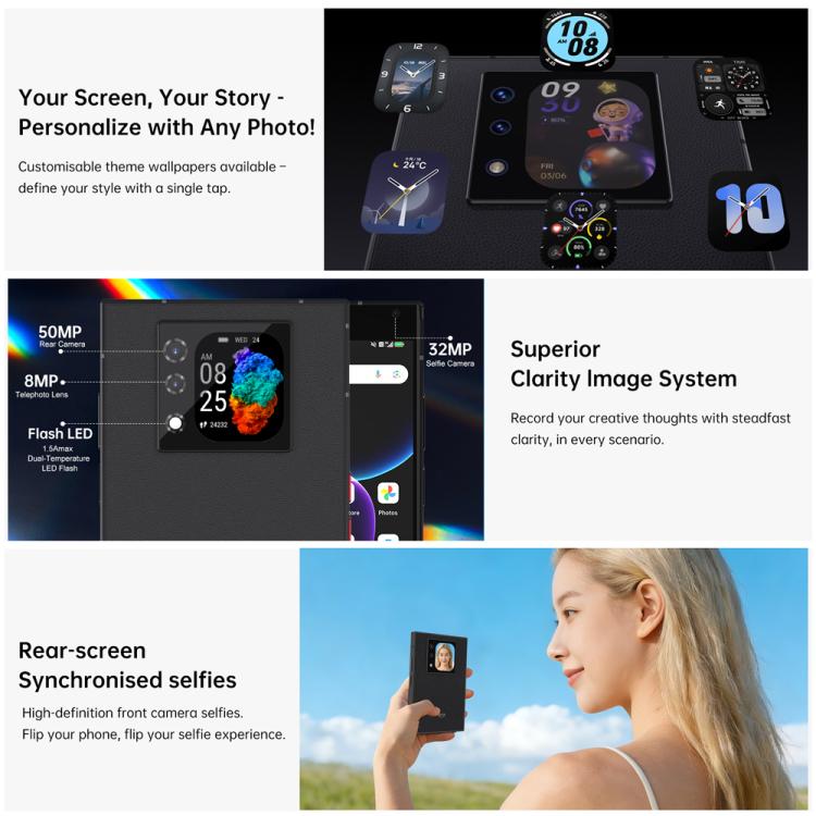 Unihertz Titan 2 | Physical QWERTY Keyboard Smartphone | 12GB RAM 512GB | Android 15 | 5G | Dual Screen