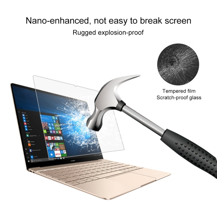 0.4mm 9H Oberflächenhärte Vollbild Displayschutzfolie aus gehärtetem Glas für Huawei MateBook X 13.3 Zoll, MateBook X 13.3 Zoll