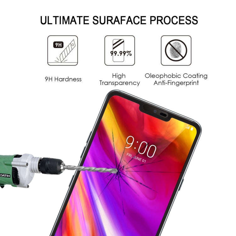LG G7 ThinQ Tempered Glass Screen Protector – 0.26mm 9H Black