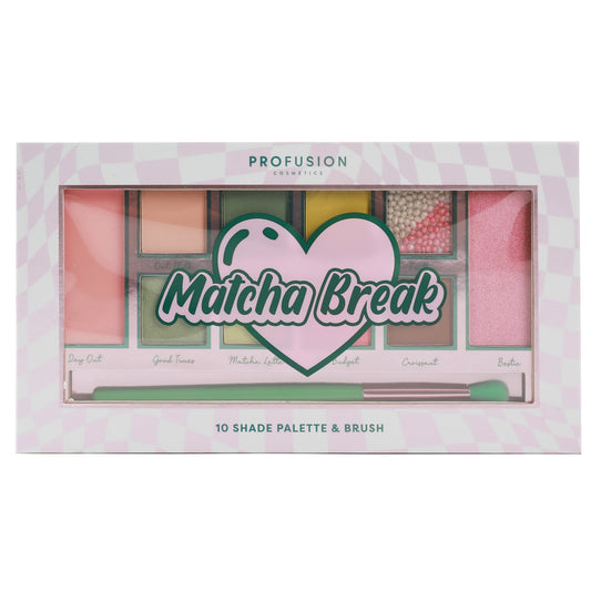 Paleta de sombras y brocha Matcha Break 10