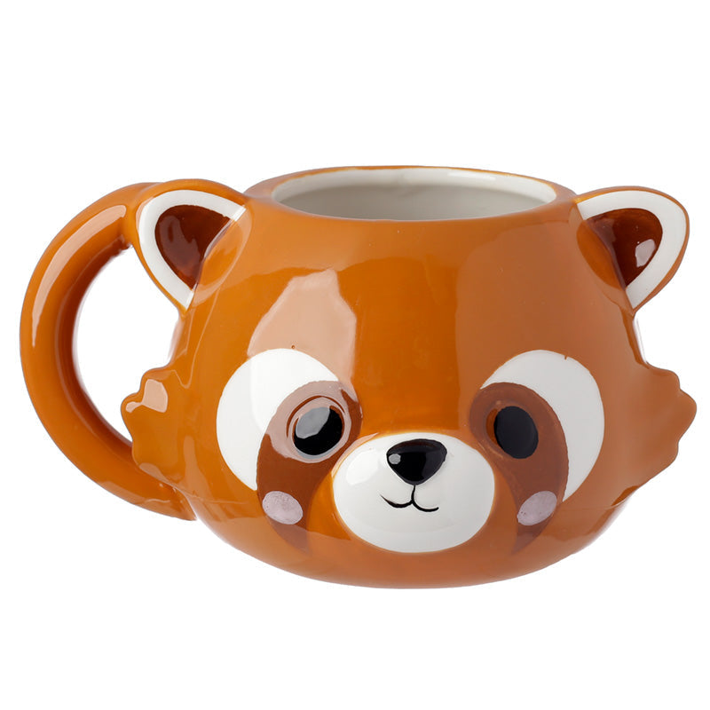 Adoramals Red Panda Head Ceramic Shaped Mug