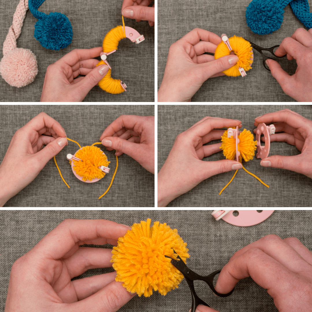Pom Pom Maker & Yarn Set