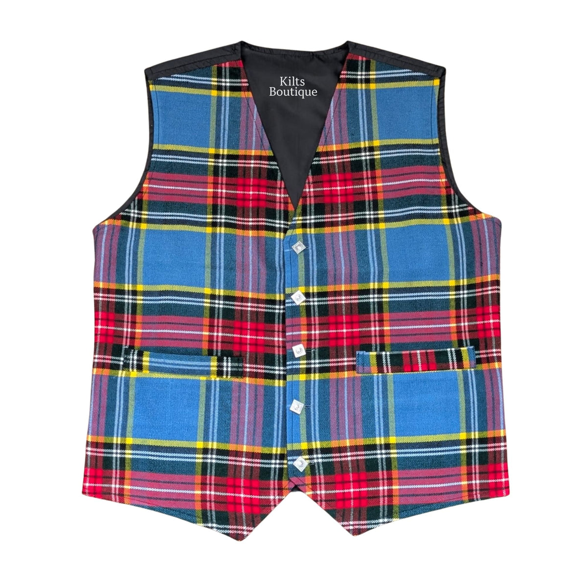 Macbeth Tartan Men’s Waistcoat – Traditional Scottish Plaid Vest for Highland Dress