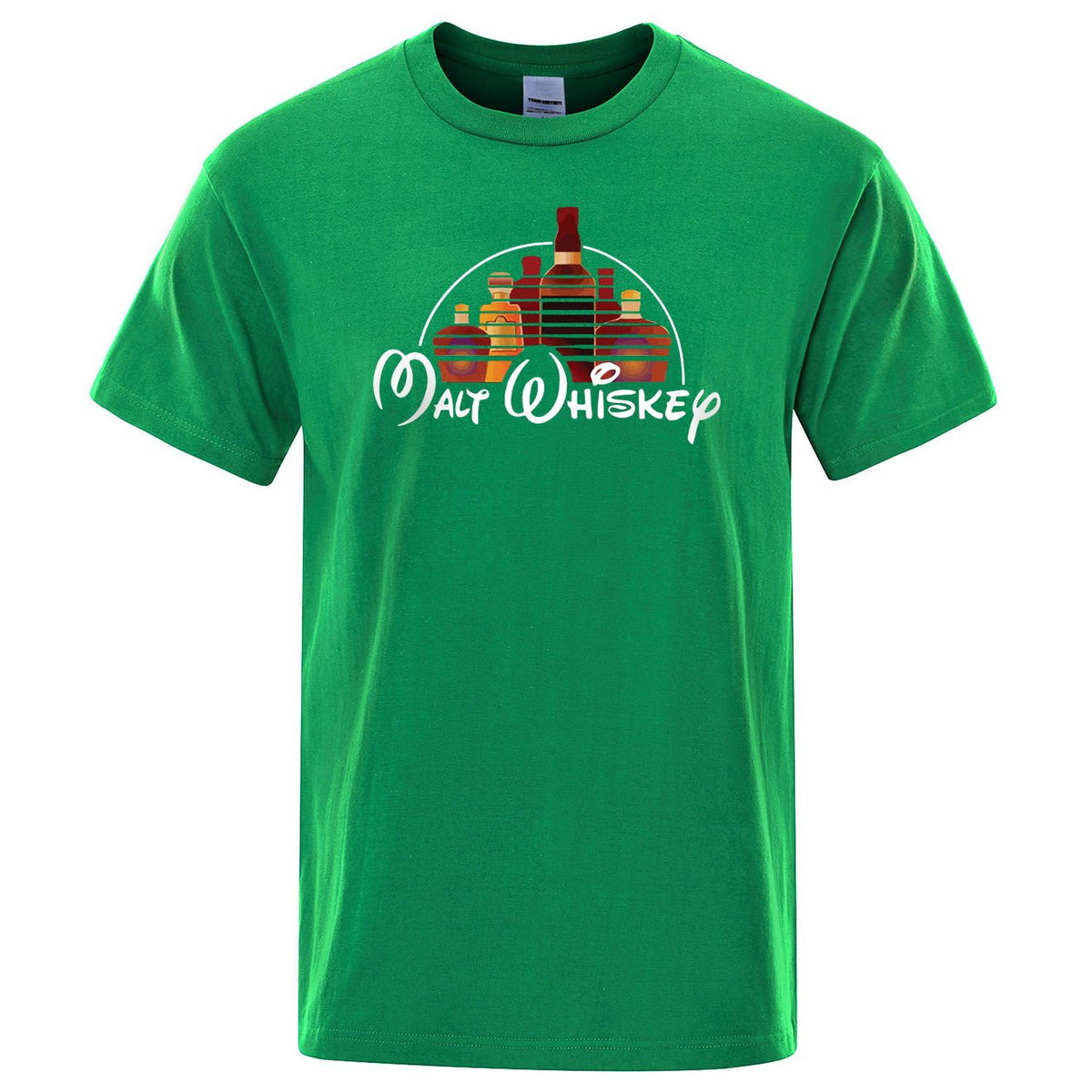 Men's Malt Whisky Disney T-Shirt Short Sleeve Graphic Print Tee Funny Unisex