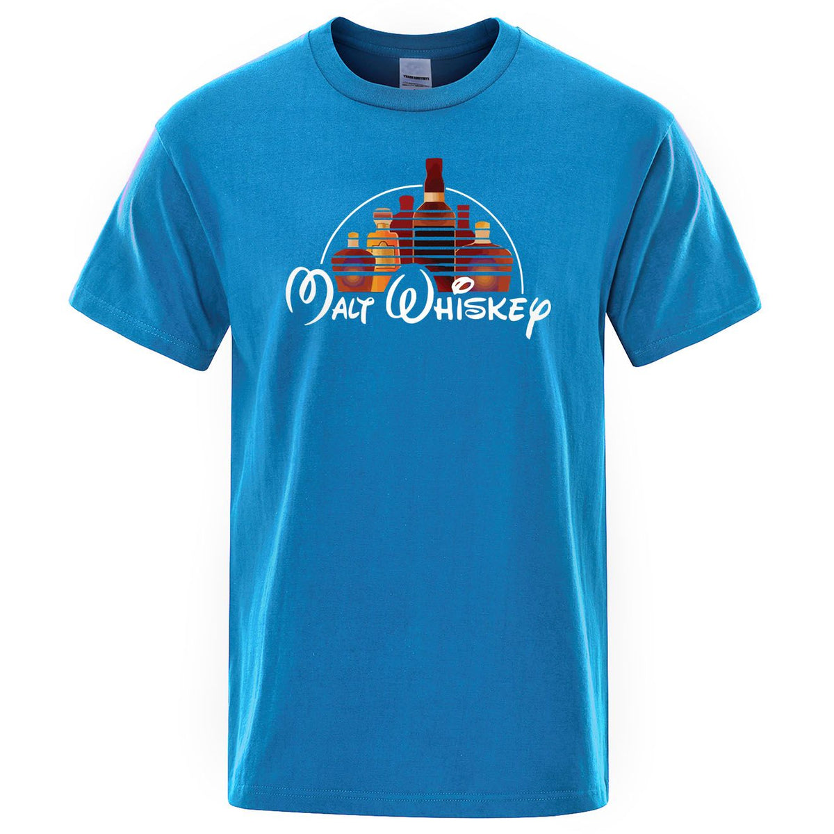 Men's Malt Whisky Disney T-Shirt Short Sleeve Graphic Print Tee Funny Unisex