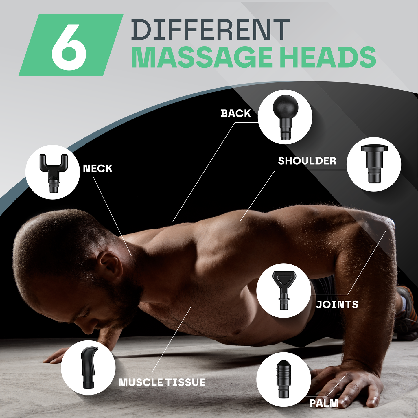 Massage Gun Pro | 30 Speed Percussion Massager for Muscle Relief & Recovery