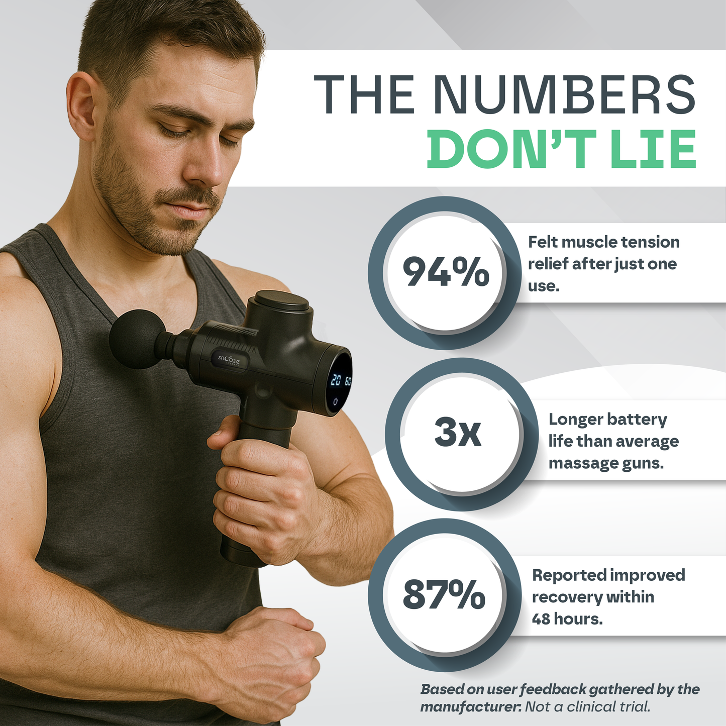Massage Gun Pro | 30 Speed Percussion Massager for Muscle Relief & Recovery